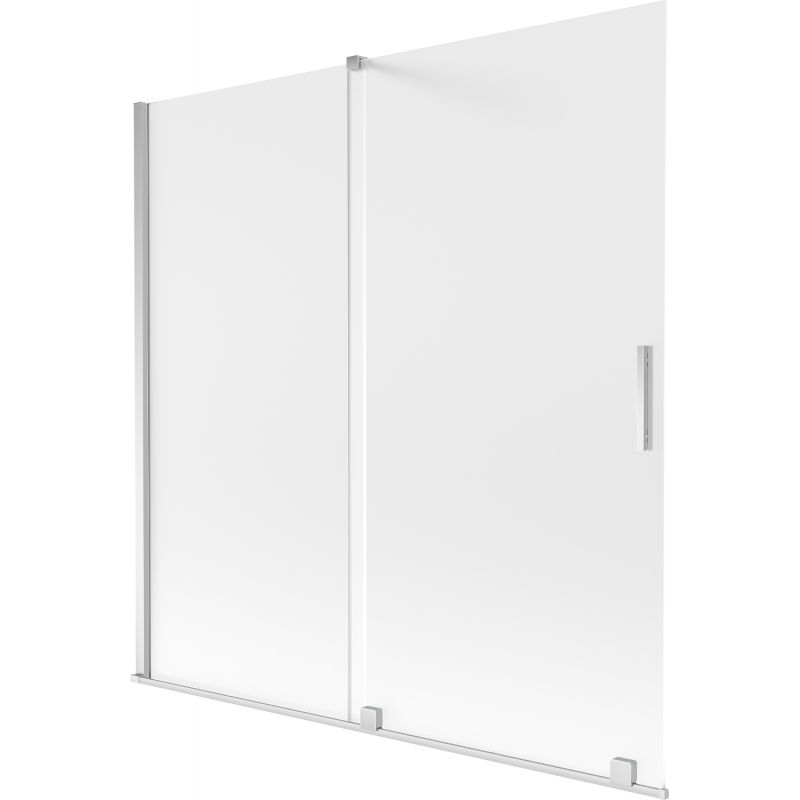 Mexen Velar dvipusis stumdomas vonios ekrano 160 x 150 cm, matinė, chromas - 896-160-000-31-01