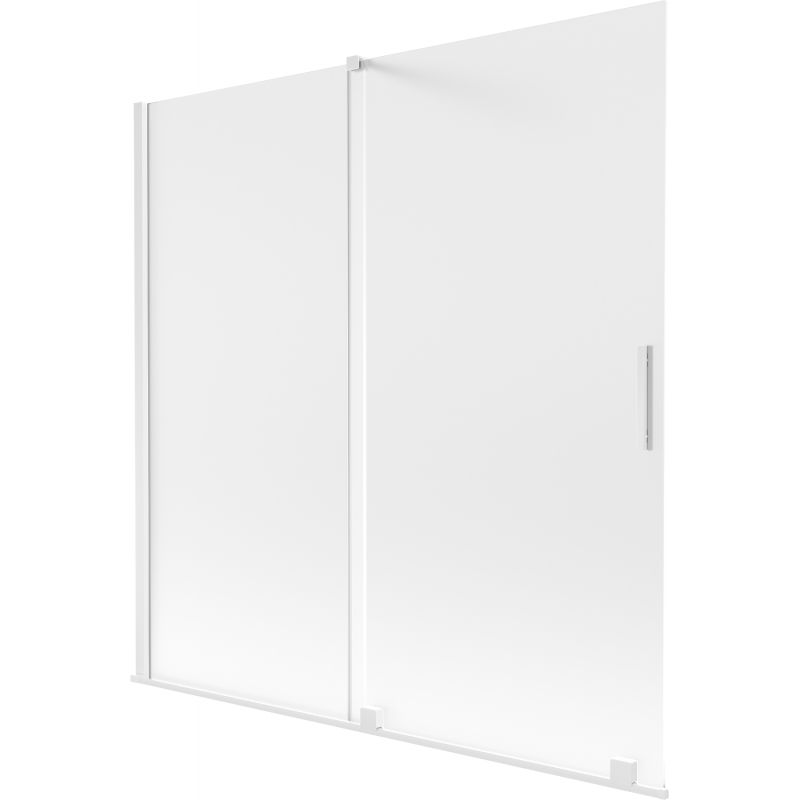 Mexen Velar vonios ekranas dviejų durų, 160 x 150 cm, matinis, baltas - 896-160-000-31-20