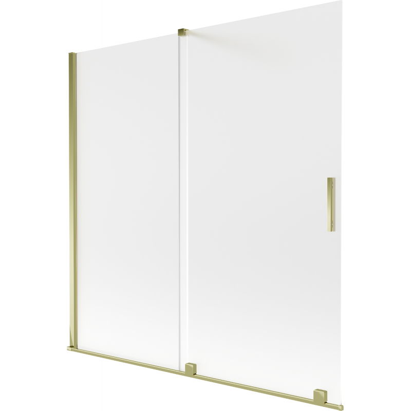 Mexen Velar vonios durys 2-dalių stumdomos 160 x 150 cm, matinis, auksinis - 896-160-000-31-50