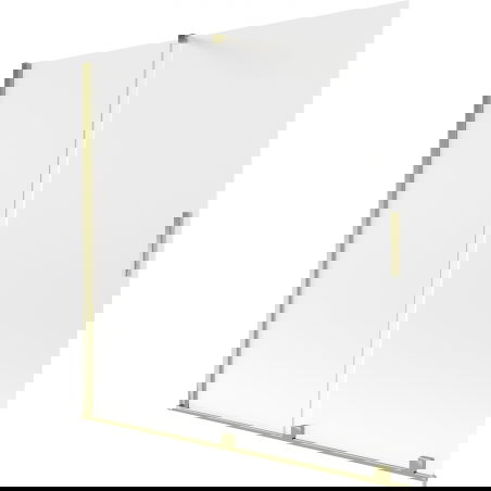 Mexen Velar vonios durys 2-dalių stumdomos 160 x 150 cm, matinis, auksinis - 896-160-000-31-50
