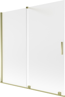 Mexen Velar vonios širmos 2 atvartų stumdomos 160 x 150 cm, matinės, auksinės - 896-160-000-31-50