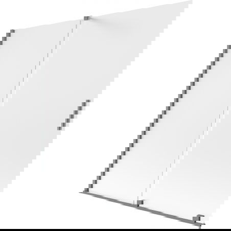 Mexen Velar dviejų dalių nuleidžiamas dušo ekranas 160 x 150 cm, matinė plėvelė, gun metal - 896-160-000-31-95