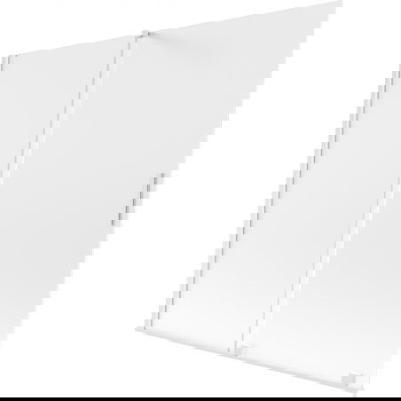 Mexen Velar stumdomas dviejų dalių vonios ekranas 170 x 150 cm, matinis, baltas - 896-170-000-31-20