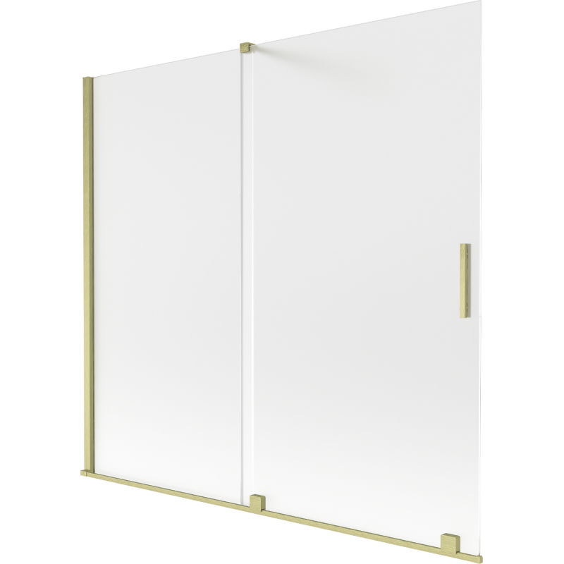 Mexen Velar vonios sienelė 2-durų stumdomas 170 x 150 cm, matinė, aukso spalvos matinė - 896-170-000-31-55