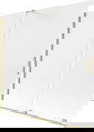 Mexen Velar dviejų dalių slankiojanti vonios sienelė 170 x 150 cm, matinė, auksinė šepečiuota - 896-170-000-31-55