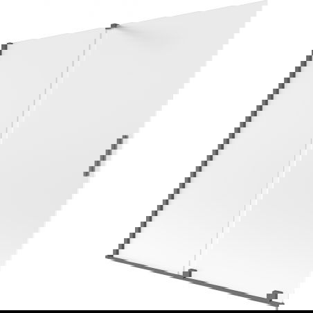 Mexen Velar vonios sienelė 2-dalių stumdomas 170 x 150 cm, matinė, šešėlis pilka šlifuota - 896-170-000-31-66