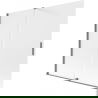 Mexen Velar dviejų dalių nuleidžiamas dušo ekranas 170 x 150 cm, matinė, tamsaus metalo - 896-170-000-31-95
