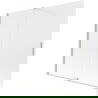 Mexen Velar dvigubas stumdomas vonios ekranas 170 x 150 cm, matinė apdaila, šlifuotas nikelis - 896-170-000-31-97