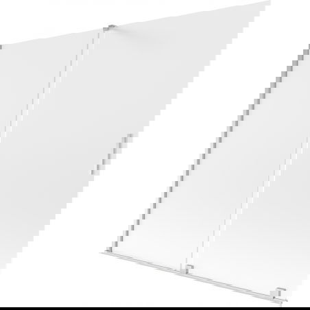 Mexen Velar vonios uždanga 2-dalys slankiojanti 180 x 150 cm, matinė, chromas - 896-180-000-31-01