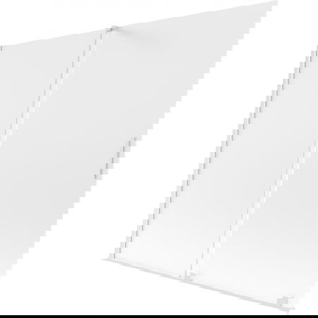 Mexen Velar stumdomas dviejų sparnų vonios ekranas 180 x 150 cm, matinė, balta - 896-180-000-31-20