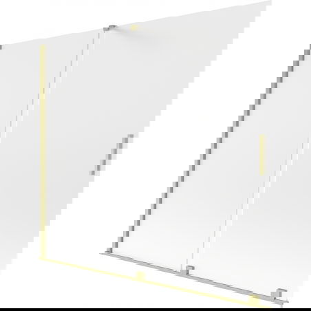 Mexen Velar dušo pertvara, 2 dalių, 180 x 150 cm, matinis, auksinis šlifuotas - 896-180-000-31-55