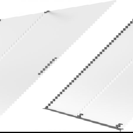 Mexen Velar 2 dalių stumdoma vonios pertvara, 180 x 150 cm, matinė, šlifuota pilka spalva - 896-180-000-31-66