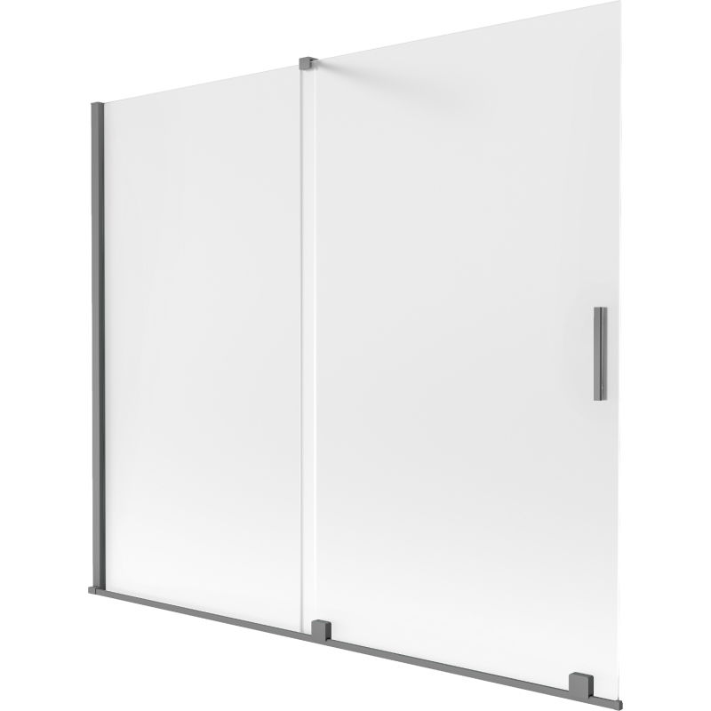 Mexen Velar 180 x 150 cm, matinės, dūmų spalvos, 2-jų dalių stumdomas dušo sienelė - 896-180-000-31-95