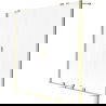 Mexen Velar Duo vonios sienelė su 2 lenkiamais slankiojančiais sparnais 150 x 150 cm, matinė, auksinė matinė - 896-150-000-32-55