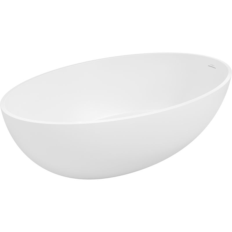 Mexen Prato laisvai pastatoma vonia iš konglomerato 170 x 100 cm, balta matinė - 57251701000