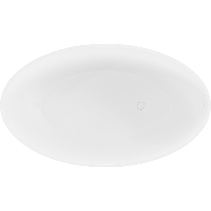 Mexen Prato laisvai pastatoma vonia iš konglomerato 170 x 100 cm, balta matinė - 57251701000