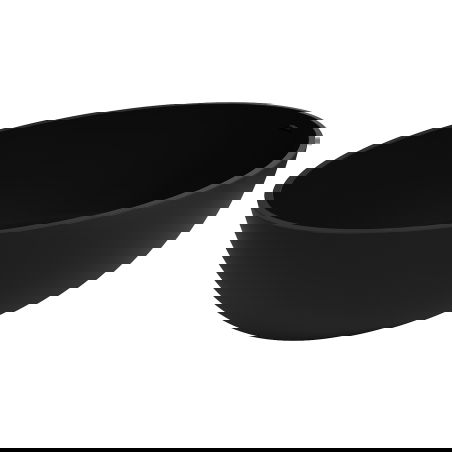 Mexen Prato laisvai stovinti vonia iš konglomerato 170 x 100 cm, juoda matinė - 57251701070