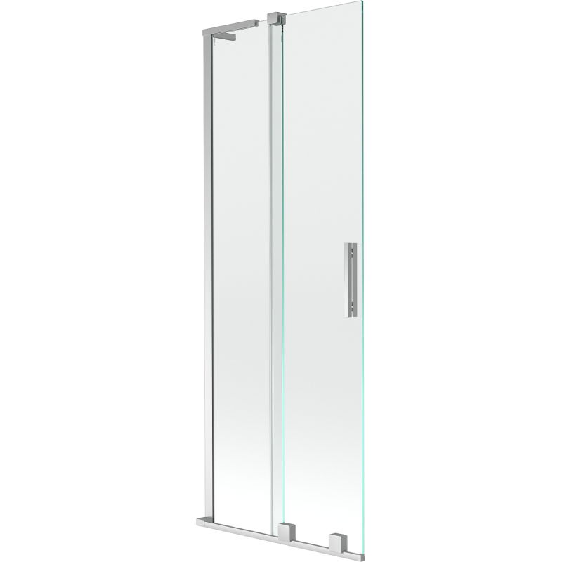 Mexen Velar L vonios ekrano dvivėrės slankiosios durys 70 x 150 cm, skaidrus, chromas - 896-070-003-01-01