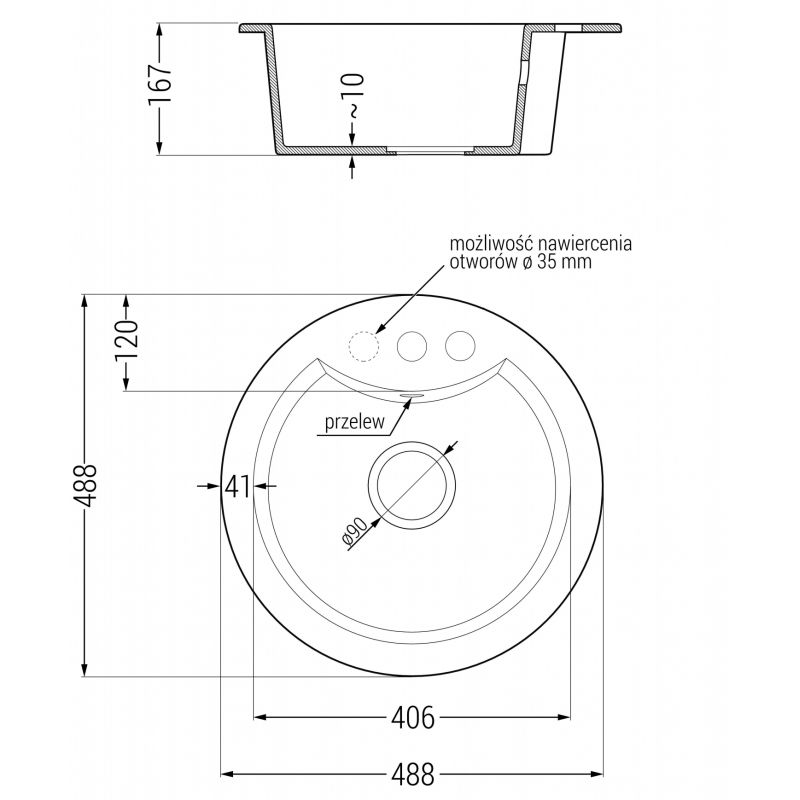 Mexen Diego granitinė virtuvės plautuvė 1-skyriumi su virtuviniu maišytuvu Elia, balta - 6512-20-670101-70