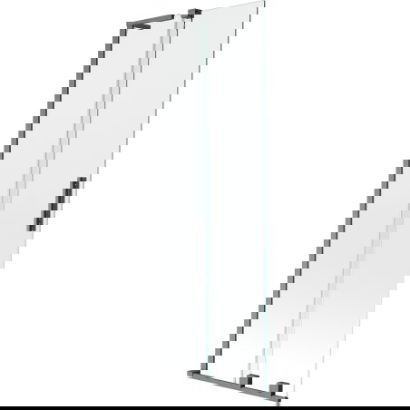 Mexen Velar L vonios pertvara 2-durų stumdomos 70 x 150 cm, permatomas, pilkas šepečiuotas - 896-070-003-01-66