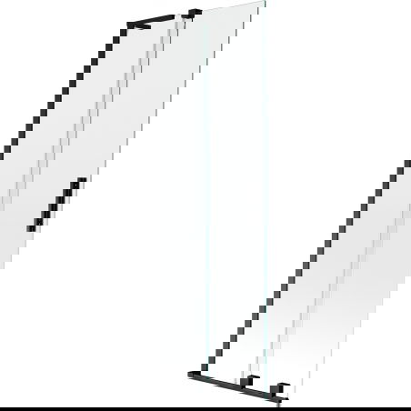 Mexen Velar L 2-dalių stumdomas vonios ekranas 70 x 150 cm, skaidrus, juodas - 896-070-003-01-70