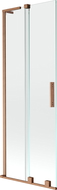 Mexen Velar L vonios pertvara, 2 dalių, stumdomos durys, 75 x 150 cm, skaidrios, šlifuotas varis - 896-075-003-01-65