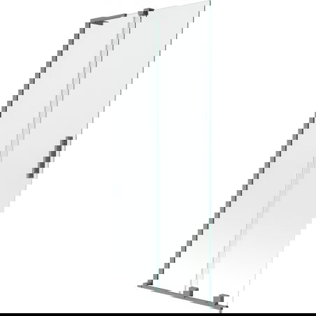 Mexen Velar L vonios ekrano dviejų durų stumdomas mechanizmas 80 x 150 cm, skaidrus, tamsus metalas - 896-080-003-01-95