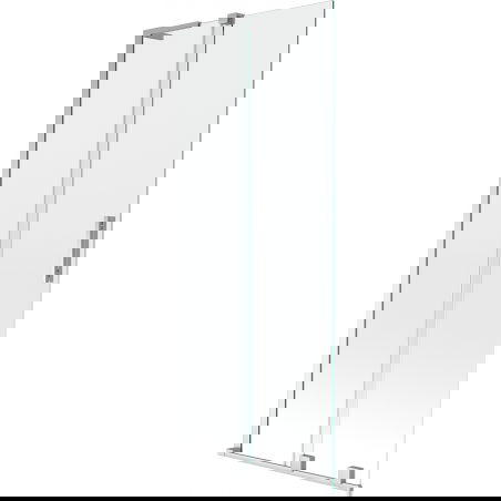 Mexen Velar L vonios sienelė, 2-jų dalių stumdomos durys, 85 x 150 cm, skaidri, chromas - 896-085-003-01-01