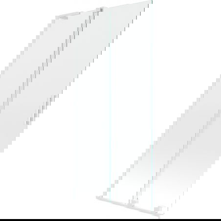Mexen Velar L vonios ekrano slankiojamos durys, 2-jų durų, 90 x 150 cm, skaidrus, baltas - 896-090-003-01-20
