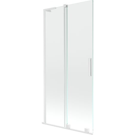 Mexen Velar L vonios pertvara su dviem stumdom ais sparnais 90 x 150 cm, permatoma, balta - 896-090-003-01-20