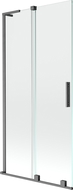 Mexen Velar L 2-jų dalių stumdomas dušo ekranas, 90 x 150 cm, skaidrus, matinė pilka - 896-090-003-01-66