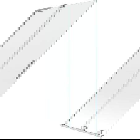 Mexen Velar L vonios kampas su stumdomu dviejų dalių durimis 95 x 150 cm, skaidrus, chromas - 896-095-003-01-01