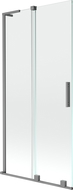 Mexen Velar L 2 dalių slenkantis dušo ekranas 95 x 150 cm, permatomas, tamsus metalas - 896-095-003-01-95