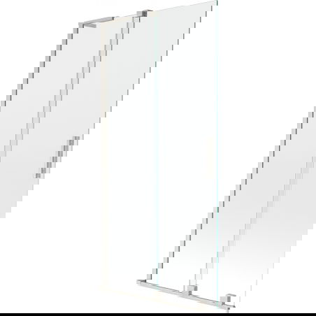 Mexen Velar L vonios pertvara 2-jų durų 95 x 150 cm, permatoma, šlifuotas nikelis - 896-095-003-01-97