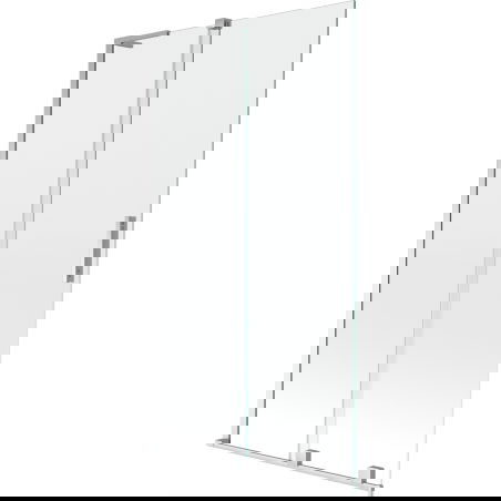 Mexen Velar L vonios ekrano dangtis 2 dalių, stumdomas 100 x 150 cm, permatomas, chromas - 896-100-003-01-01