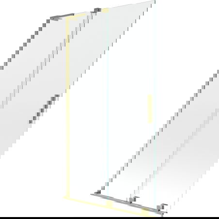 Mexen Velar L vonios pertvara 2-jų durų stumdoma 100 x 150 cm, skaidri, auksinė - 896-100-003-01-50