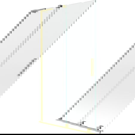 Mexen Velar L vonios ekrano 2-dalių stumdomas 100 x 150 cm, skaidrus, auksinis šlifuotas - 896-100-003-01-55