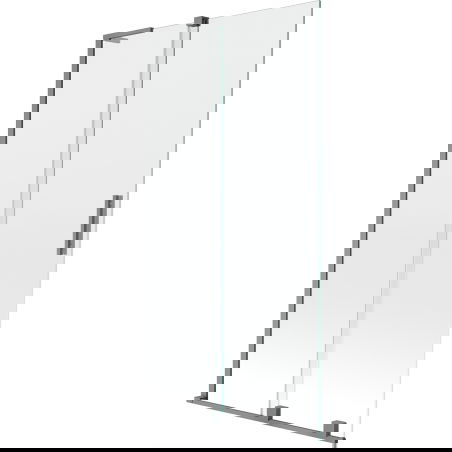 Mexen Velar L vonios pertvara, 2-jų dalių, stumdomas 100 x 150 cm, skaidri, šautuvo metalo - 896-100-003-01-95