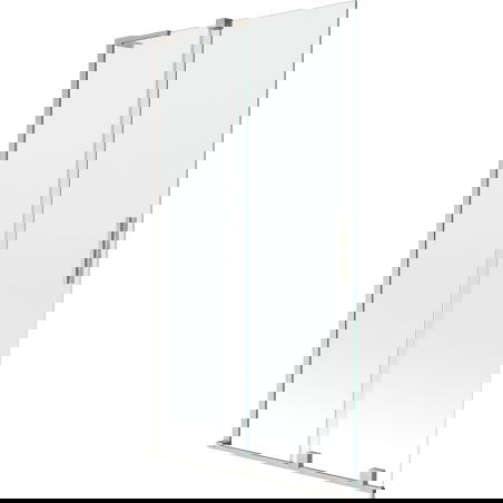 Mexen Velar L vonios sienelė, 2-jų dalių stumdomos durys, 100 x 150 cm, skaidri, matinio nikelio - 896-100-003-01-97