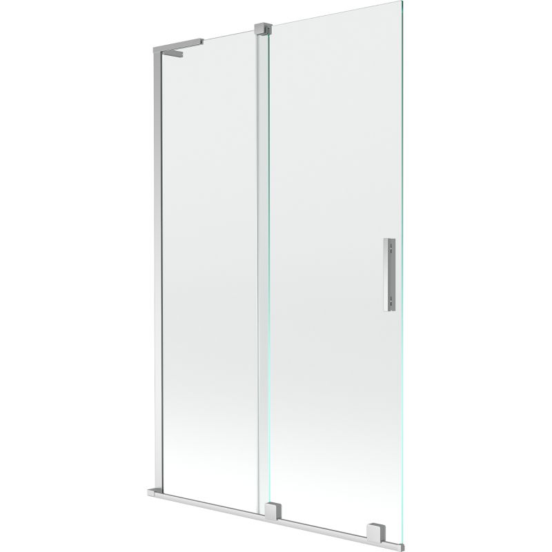 Mexen Velar L vonios ekrano 2-dalių slankiojančios 110 x 150 cm, skaidrus, chromas - 896-110-003-01-01