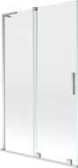 Mexen Velar L vonios sienelė 2-durų stumdomas 110 x 150 cm, skaidrus, chromas - 896-110-003-01-01