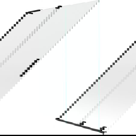 Mexen Velar L voniaus pertvara, 2 dalių, slankiojanti, 110 x 150 cm, permatoma, juoda - 896-110-003-01-70