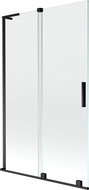 Mexen Velar L voniaus pertvara, 2 dalių, slankiojanti, 110 x 150 cm, permatoma, juoda - 896-110-003-01-70