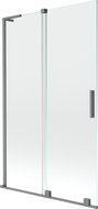 Mexen Velar L vonios ekrano 2 dalių stumdomas 110 x 150 cm, skaidrus, gun metal - 896-110-003-01-95