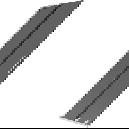 Mexen Velar L Vonios ekranas, 2-jų dalių slankiojamas, 70 x 150 cm, grafitas, chromas - 896-070-003-41-01