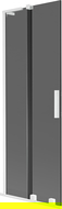 Mexen Velar L vonios ekranas, dvivėris, stumdomas 70 x 150 cm, grafitas, baltas - 896-070-003-41-20