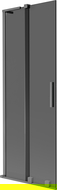 Mexen Velar L dviejų dalių nustumiamas vonios ekranas 75 x 150 cm, grafitas, ginklo metalo spalvos - 896-075-003-41-95