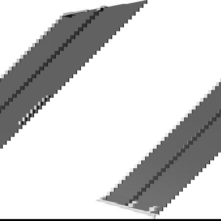 Mexen Velar L vonios ekranas, 2-dalių, 80 x 150 cm, grafitas, chromas - 896-080-003-41-01