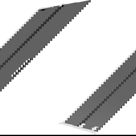 Mexen Velar L vonios pertvara, 2 durų, stumdomas 80 x 150 cm, grafitas, balta - 896-080-003-41-20