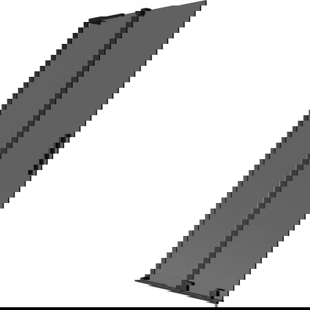 Mexen Velar L vonios ekrano siena 2 dalių stumdoma 80 x 150 cm, grafitas, juoda - 896-080-003-41-70